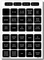 LABEL KIT DC H2O 60 SQUARE BLK