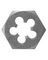 HEX PIPE DIES, BLACK OXIDE