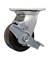 CASTER W/TOP PLATE & BRAKE 4"