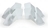 REPL GUTTER SPOUT EXT WH 4P (CO)