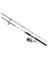 D-WAVE BLACK & WHITE SALTWATER SPINNING COMBO FIBERGLASS ROD 8' 2-PC