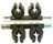 TWO ROD HOLDER KIT W/8 CLIPS