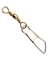 BARREL SWIVEL W/S.SNAP BRS 14