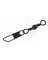 BARREL SWIVEL W/S.SNAP BLK 1/0