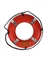 RING BUOY W/RFLTAPE ORANGE 24"