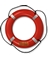 RING BUOY W/RFLTAPE ORANGE 30"