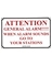 "GENERAL ALARM" DECAL