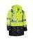 BLACK FRONT HI-VIS RAIN JACKETS