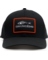 TRUCKER 312 HAT WITH GRUNDENS FISH BONES PATCH - BLACK/CHARCOAL