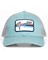TRUCKER HAT WITH LOW PRO SCRIPT GRUNDENS PATCH -SMOKE BLUE/ALUMINUM