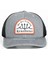 TRUCKER HAT WITH GRUNDENS POSEIDON PATCH - HEATHER GREY/BLACK