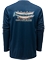 LONG SLEEVE TECH TEE DRIFT BOAT BLUE ABYSS