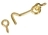 BRASS GATE HOOKS