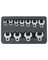 CROWFOOT WRENCH SET 11PC 3/8" DR