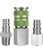 COUPLER & PLUG HIGH FLOW (3/PC)