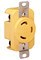RECEPTACLE YELLOW 30A 125V