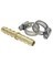BRASS HOSE MENDER 1/4" W/CLAMPS