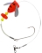 HALIBUT LEADER SPIN/GLOW/RATTLE