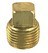 DRAIN PLUG ONLY BRASS 1/2"
