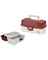 TACKLE BOX RD/SILVR ONE TRAY (D)