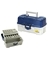 TACKLE BOX BLUE/WHITE TWO TRAY