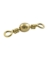 BARREL SWIVELS BRASS 3 (12/PK)