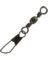 BARREL SWIVEL W/S.SNAP BLK 10