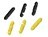STOPPER BEADS YELLOW/BK (6/PK)