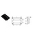 FINGER PULL BLACK SMALL 2-3/16"