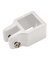 SQUARE TUBE JAW SLIDE WHITE 1"