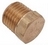 PIPE PLUG UNIVERSAL BRASS 1/4"
