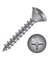 8x5/8" SS OVAL HEAD TAP SCREW