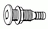 THRU-HULL STRAIGHT BLACK 3/4"