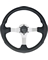 STEERING WHEEL BK/SLV 3-SPOKE