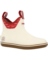 WOMEN'S ANKLE DECK BOOT - IVORY/FIRE SALMON PRINT