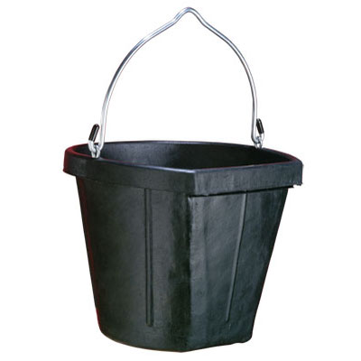 Flatback Rubber Bucket - 18 QT