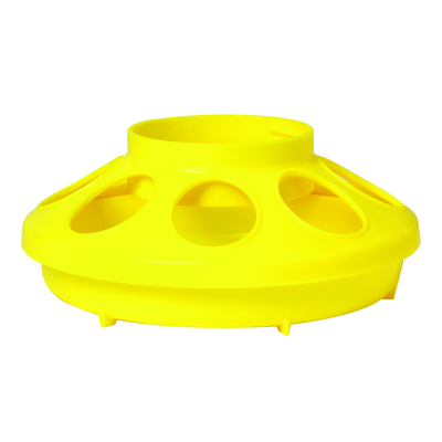 Yellow Plastic Poultry Feeder Base