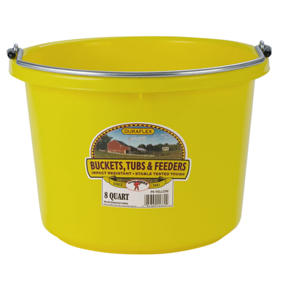Duraflex Yellow Plastic Bucket - 8 QT