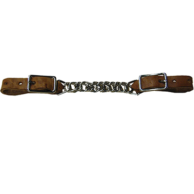Leather Flat Chain Curb
