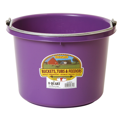 Duraflex Purple Plastic Bucket - 8 QT