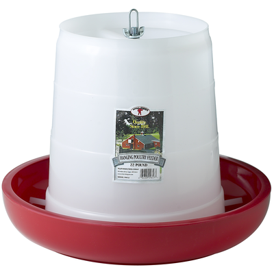 Plastic Hanging Poultry Feeder - 22 LB