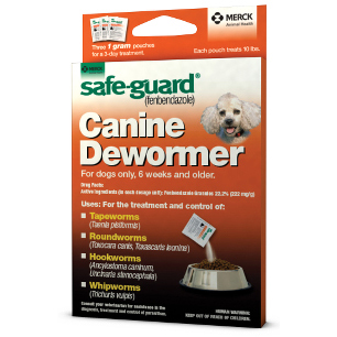 Safeguard Canine Dewormer - 10 LB Per Packet