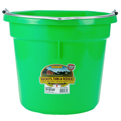 Duraflex Lime Green Flatback Bucket - 20 QT