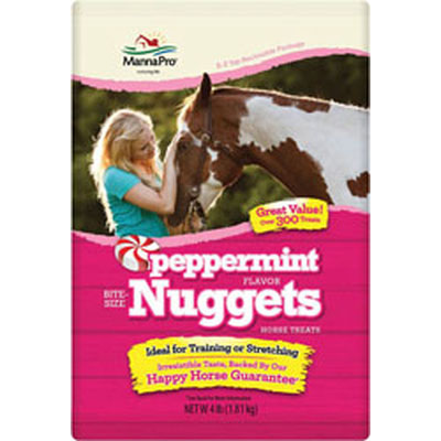 MannaPro Peppermint Nugget Horse Treats - 4 LB