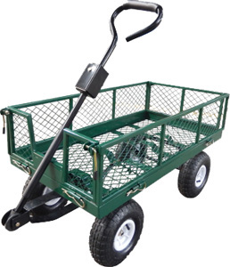 Mesh Garden Cart w/ Removable Sides