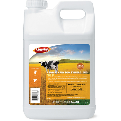 Martin's Permethrin 1% Synergized Pour On - 2.5 GAL
