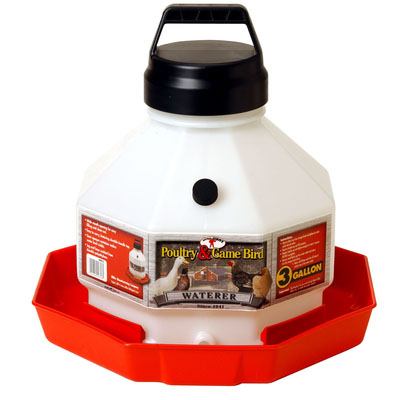 Plastic Poultry Waterer - 3 GAL