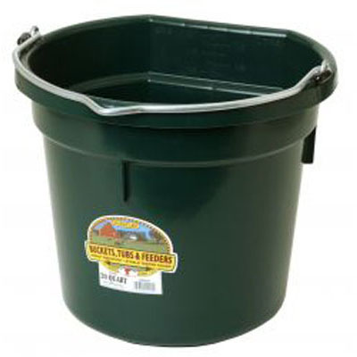 Flatback Plastic Bucket - 20 QT