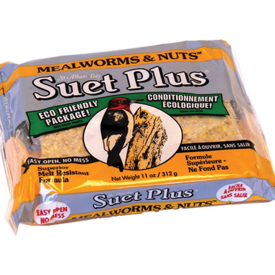 Suet Plus Cake Mealworms & Nuts