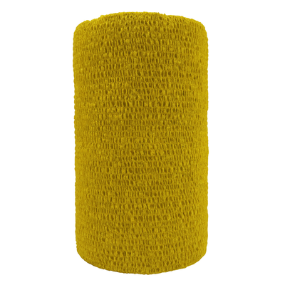 Yellow Coflex Cohesive Bandage - 4 IN X 5 YD